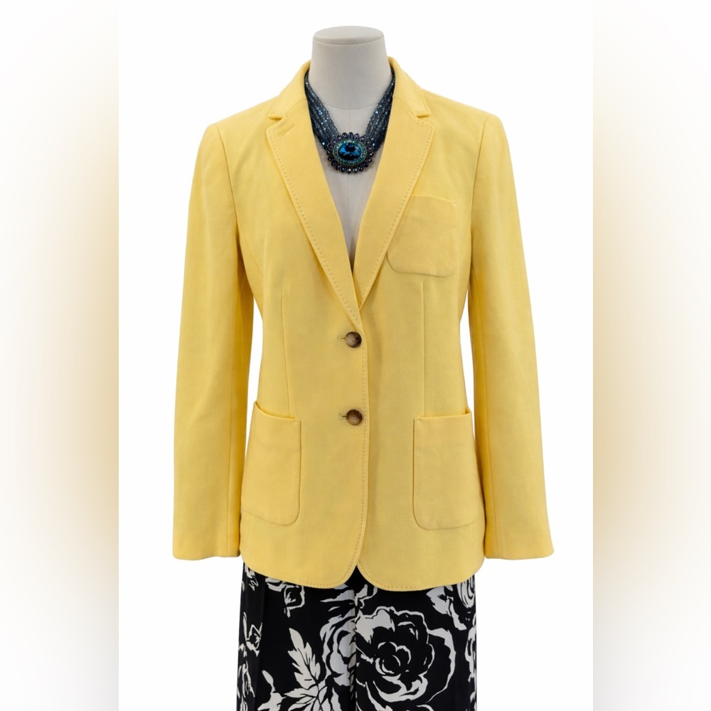 Talbots ABERDEEN KNIT BLAZER Tailored Fit;Classic Lapel, Office to Casual Chic - Picture 3 of 16